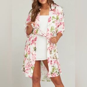 Show Me Your Mumu Brie Robe in the Garden of Blooms floral print
